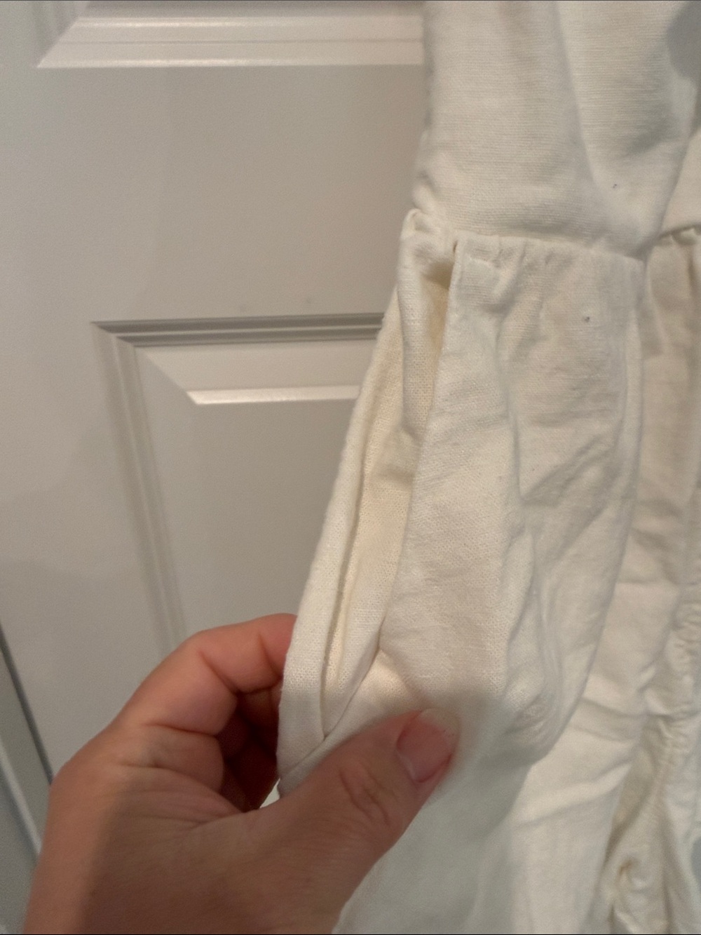 Old Navy Cream Halter Romper with Ring Detail - Picture 2 of 5